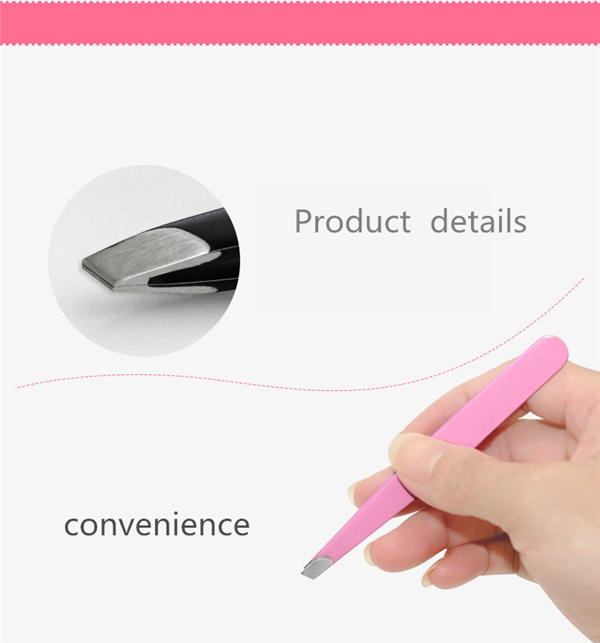 Eyebrow Tweezers Stainless Steel Eyebrows Plucked Tweezers Eyelash Curler Oblique Trichotillomania Beauty Tools Not Easy To Rust Durable