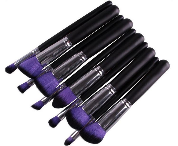 wood handle cosmetic brush set 10pcs Makeup Brushes Set Powder Foundation Eyeshadow Eyeliner Lip Brush Tool Brand Make Up Brushes