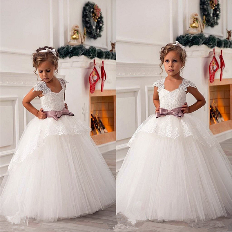 Fashion Flower Girl Dresses Vintage Jewel Sash Lace Net Baby Girl Birthday Party Christmas Communion Dresses Children Girl Party Dresses, Fuchsia
Fashion Flower Girl Dresses Vintage Jewel Sash Lace Net Baby Girl Birthday Party Christmas Communion Dresses Children Girl Party Dresses, Fuchsia