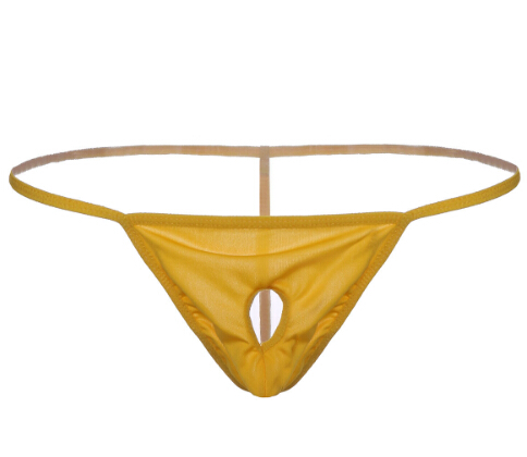 New Mens Male Metal Cockring Open Crotch Sexy G-String Sex Toys Lovers Bikini Thongs Panties Brief Underwear Exotic Lingerie