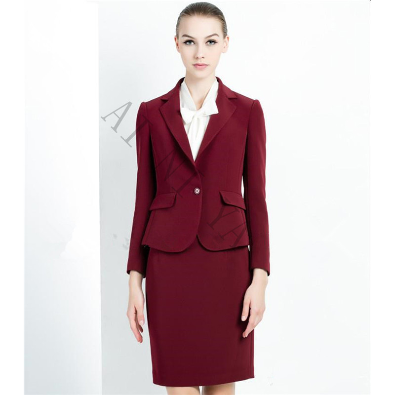 Wine Red Skirt Suit Women Office Ladies 2 Piece Suits High Quality Formal OL Work Wear Business Elegant Female Office Uniform, Yellow
Wine Red Skirt Suit Women Office Ladies 2 Piece Suits High Quality Formal OL Work Wear Business Elegant Female Office Uniform, Yellow