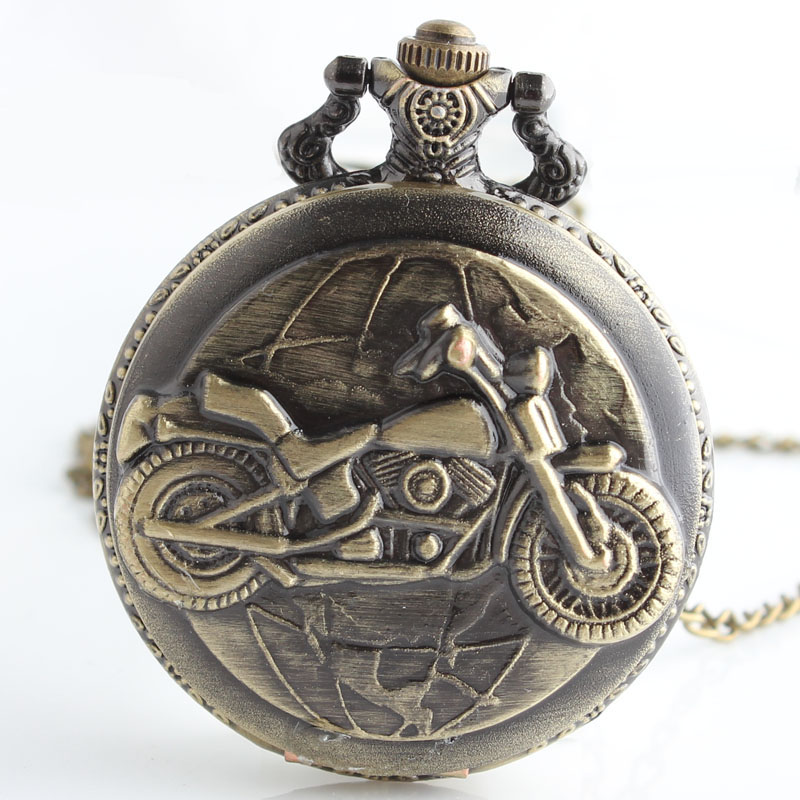 Personality Bronze Motorcycle Pattern Quartz Pocket watch Necklace Pendant Pocket Watch Men's, Slivery;golden
Personality Bronze Motorcycle Pattern Quartz Pocket watch Necklace Pendant Pocket Watch Men's, Slivery;golden