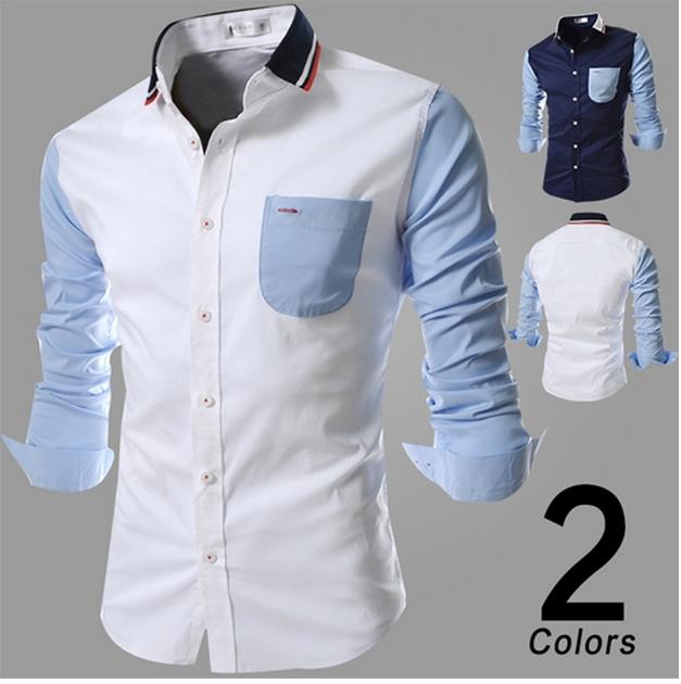 Striped Shirt Men Fashion 2018 patchwork contrast color block design knit turn down collar long sleeve mens casual shirts free shipping, White
Striped Shirt Men Fashion 2018 patchwork contrast color block design knit turn down collar long sleeve mens casual shirts free shipping, White