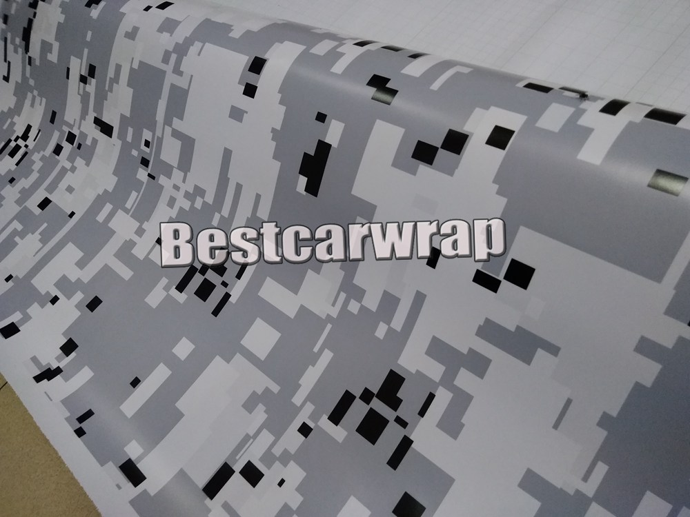Various Digital / Arctic Camo Vinyl Wrap For Car Wrap Cover With air bubble Free Camouflage Truck coating size 1.52x30m/Roll 5x98ft roll