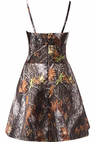 Free Shipping Straps Short Camo Prom Dresses 2016 New Styl Custom Make Size 0 or Plus Sizes Evening Bridesmaid Gowns
