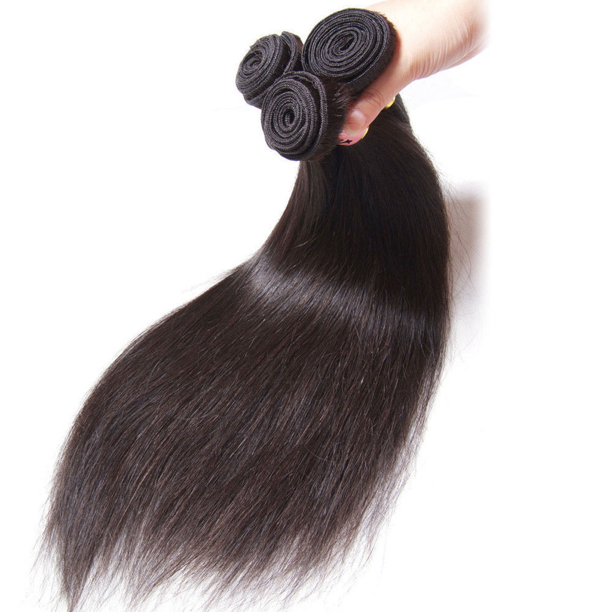 

Grade 9A!!! brazilian Peruvian indian Malaysian Hair Extensions straight Double Weft No Shedding NO Tangle Durable 60g 4pcs