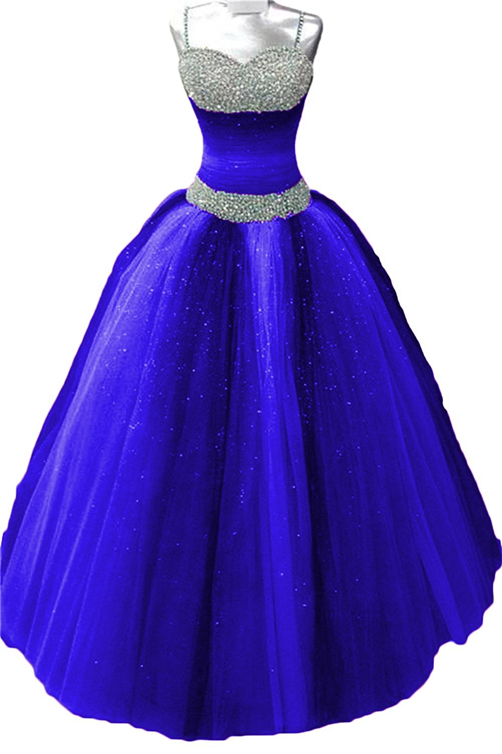 2017 New Sexy Crystals Ball Gown Long Ball Gown Quinceanera Dresses with Appliques Tulle Lace Up Plus Size Sweet 16 Dress QC502