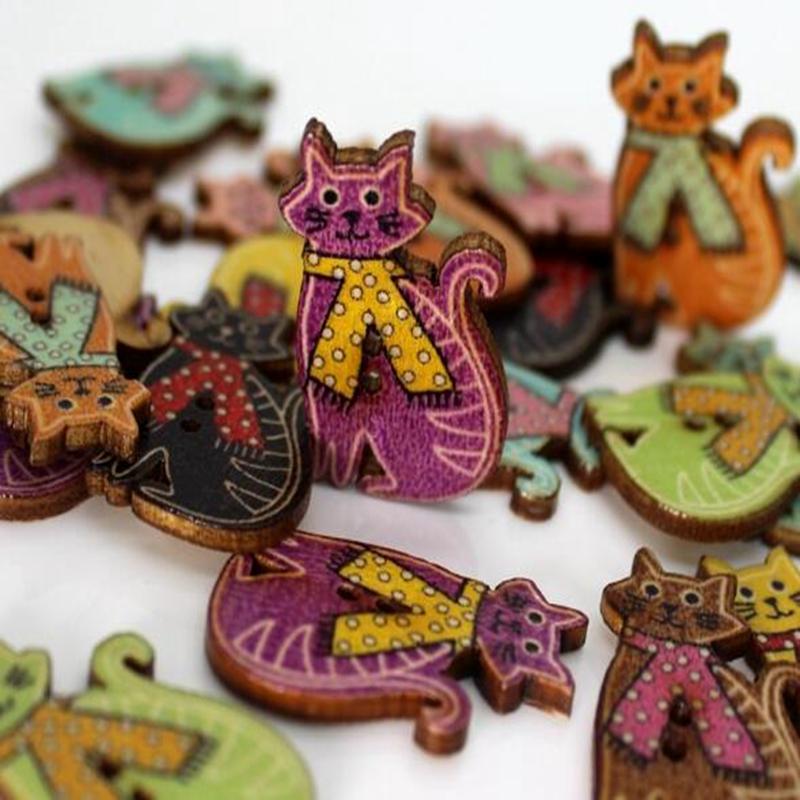 WB-21 wholesale 100pcs Mixcolor Color cat painted Wodden buttons two holes wood Button decorative button Sewing Crafts Garment Accessories
WB-21 wholesale 100pcs Mixcolor Color cat painted Wodden buttons two holes wood Button decorative button Sewing Crafts Garment Accessories