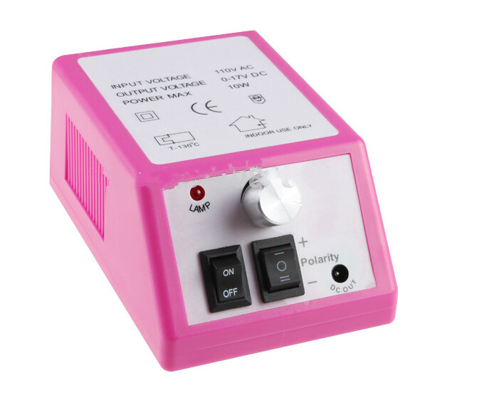 Professional Pink Electric Nail Drill Manicure Machine with Drill Bits 110v-240V(EU Plug) Easy to Use
