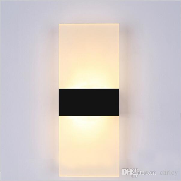 Modern Acrylic Led Wall Lights Up Down Wall Sconces Bedside Lamp for Kitchen Restaurant Living Bedroom Living Room Lamp Led Bathroom Light