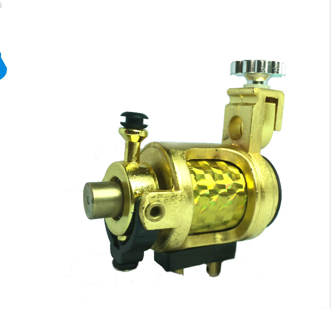 New Design Light silent Gold Motor Rotary Tattoo Machine Swashdrive Handmade Smooth Free Shipping