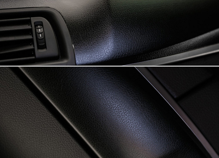 Black / Brown / Red / Grey & Silver Leather Car WRAP Film Car interior & exterior Vinyl Wrap skin WIth Air bubble free 1.52*30m/Roll