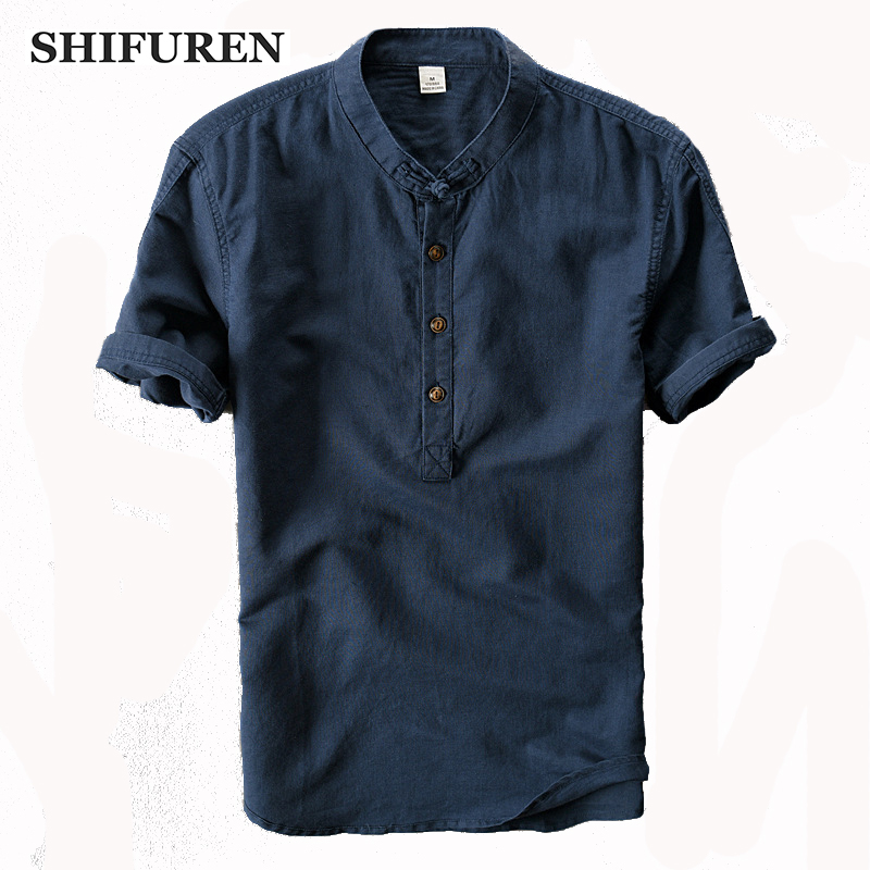 Wholesale- SHIFUREN New Summer Causal Men Linen Cotton Shirts Short Sleeve Chinese Mandarin Collar Soft Breathable Dress Shirts Plus Size, Green
Wholesale- SHIFUREN New Summer Causal Men Linen Cotton Shirts Short Sleeve Chinese Mandarin Collar Soft Breathable Dress Shirts Plus Size, Green