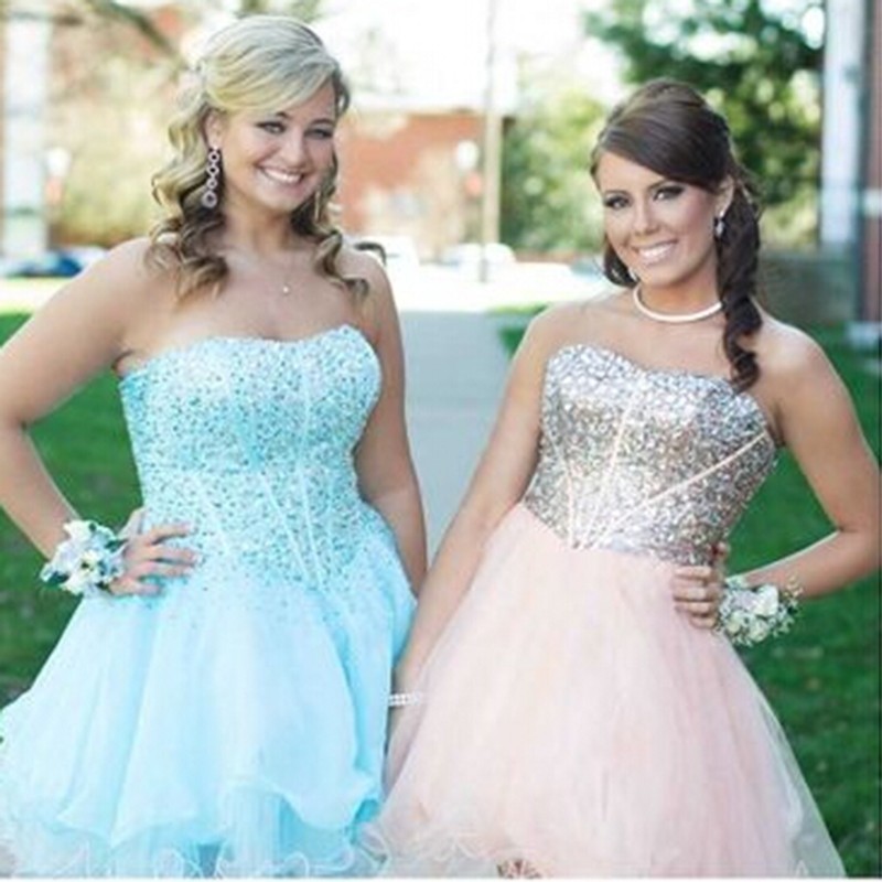 Bling Girl Homecoming Dresses Mini Length Strapless Beaded Sequins A Line Vestidos De Festa Cheap Short Organza Cocktail Party Gowns, Light sky blue
Bling Girl Homecoming Dresses Mini Length Strapless Beaded Sequins A Line Vestidos De Festa Cheap Short Organza Cocktail Party Gowns, Light sky blue