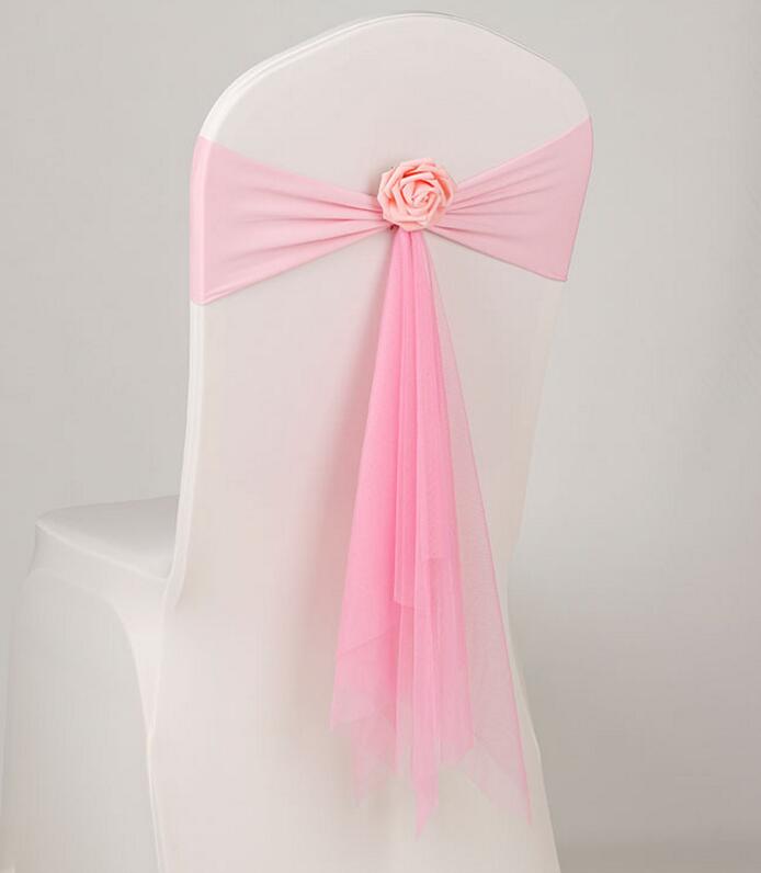 Chair Sash Cover Band Banquet Party Decoration shining wholesale spandex stretch the butterfly chair cover sashes fast delivery WT066