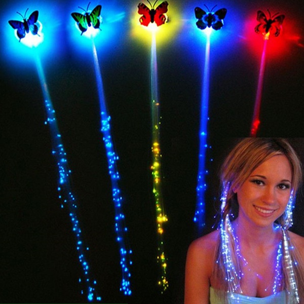 LED luminous braided wigs Halloween Decorations party atmosphere cheer props fiber colorful butterfly light hair
LED luminous braided wigs Halloween Decorations party atmosphere cheer props fiber colorful butterfly light hair