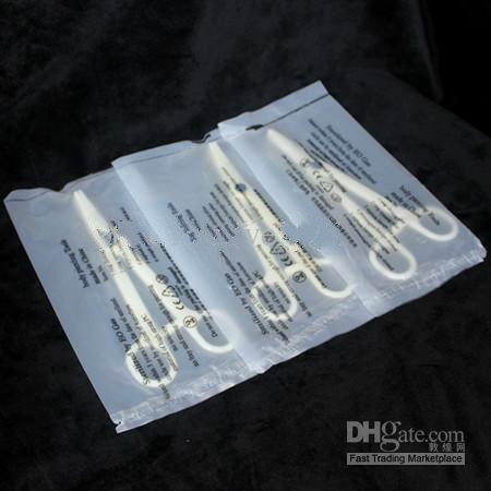 2016 Exclvsive 25Pcs Disposable Sponge Forceps Slotted Piercing Tools for Piercing Tattoo Supply Wholesale Free Shipping