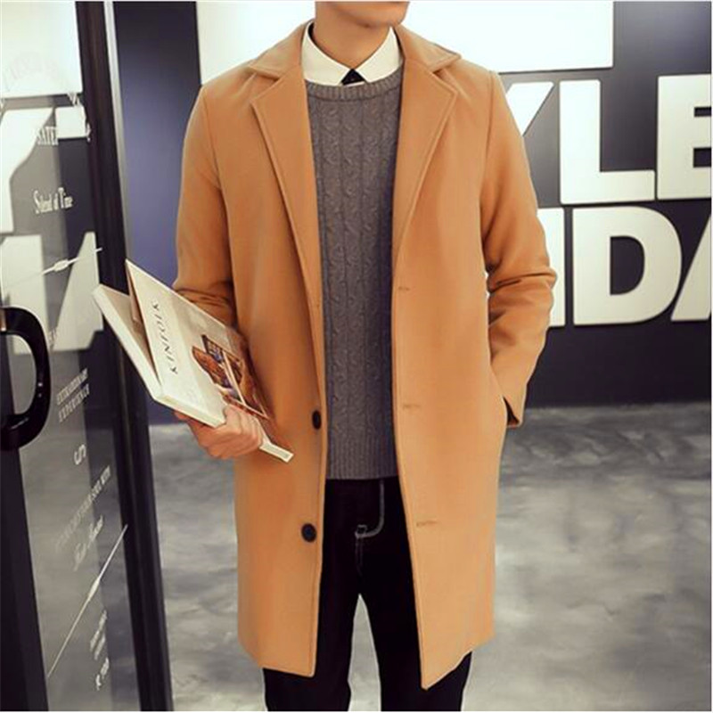Wholesale- Free Shipping 2017 New Autumn and Winter New Men Fashion Casual Long Windbreaker Men's Fine Single-color Buckle Trench Coat
Wholesale- Free Shipping 2017 New Autumn and Winter New Men Fashion Casual Long Windbreaker Men's Fine Single-color Buckle Trench Coat