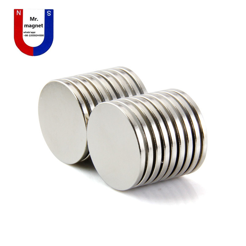 wholesale 20pcs super strong magnet 252 n35 permanent rare earth magnet 25mmx2mm industry neodymium magnet d252mm