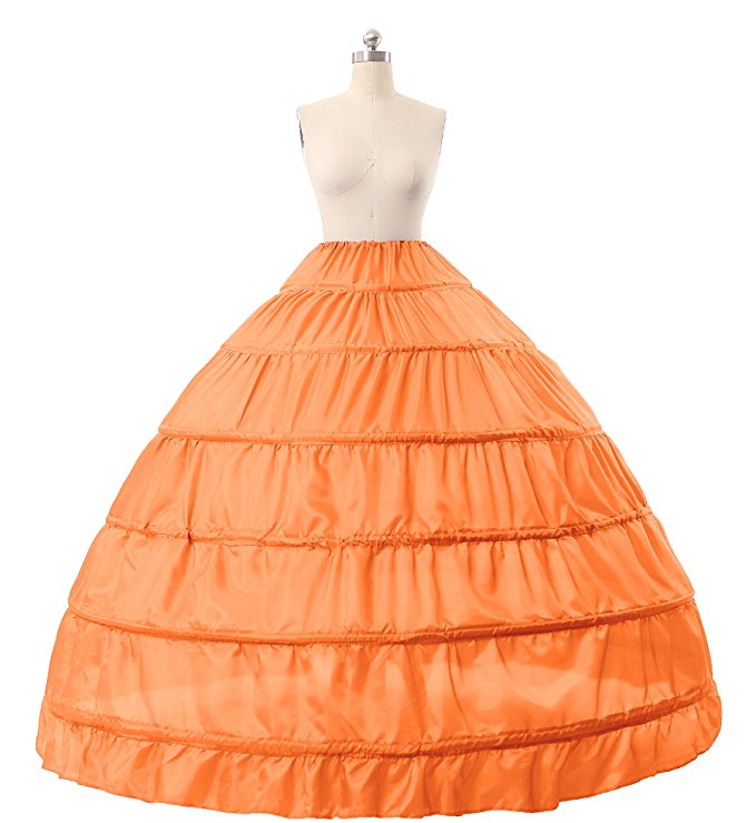 Ball Gowns Bridal Crinoline Petticoat 6 Hoops Slip Floor Length Plus Size Wedding Petticoat Skirt Wedding Accessories Cheap Free Shipping