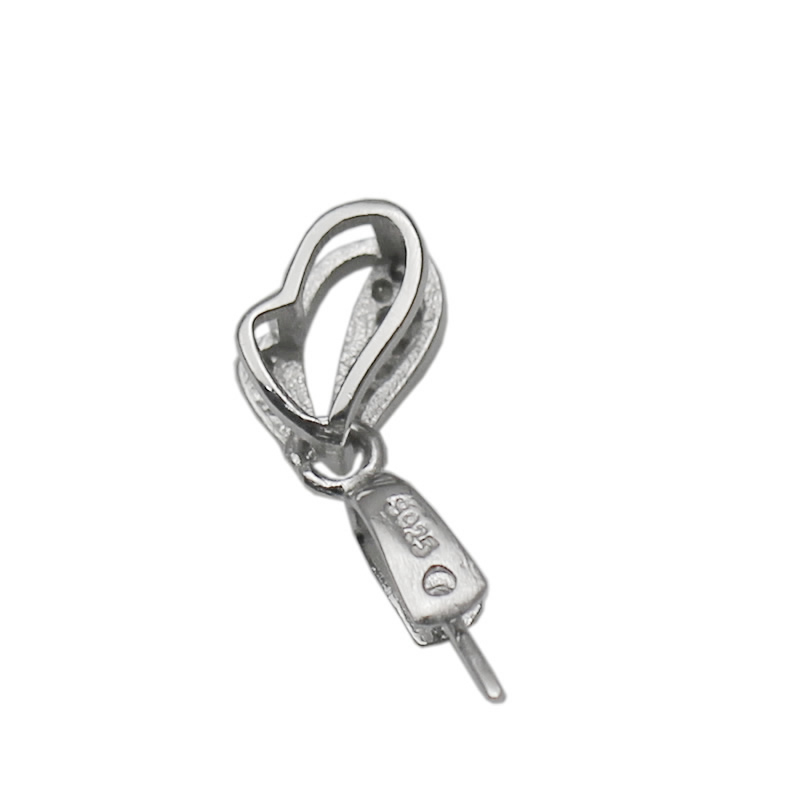 Beadsnice 925 Sterling Silver Findings Bail Connector Pinch Clasp Pendant Making Supplies DIY Gift for Her ID 34631