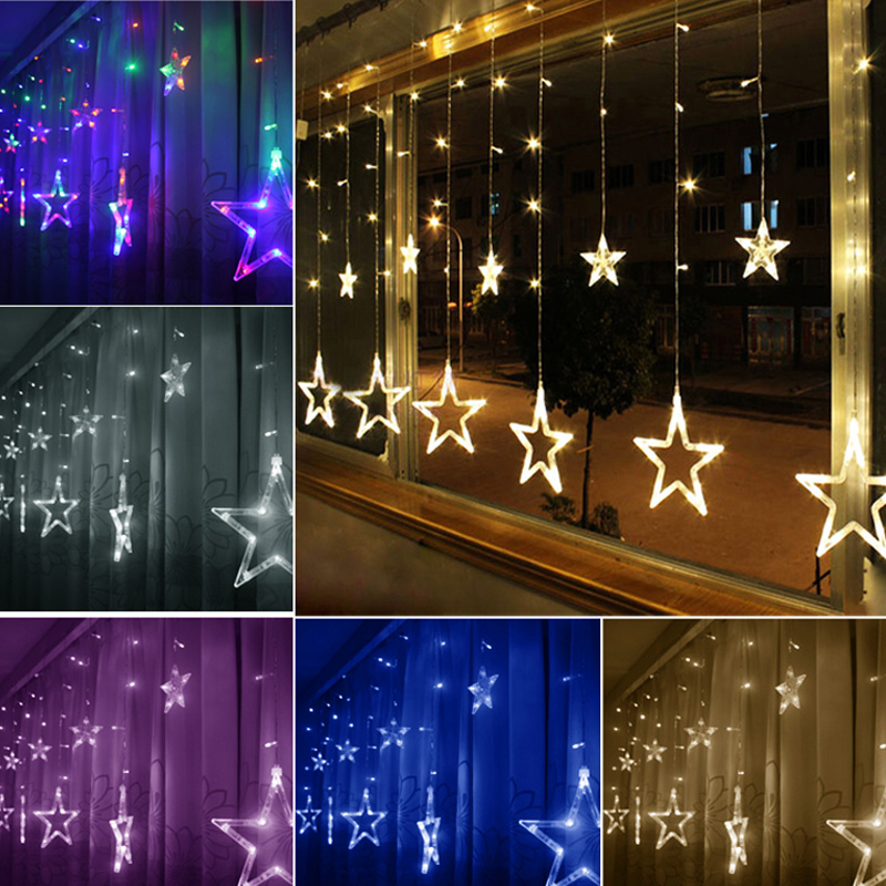 Wholesale- 2m 138LED Curtain Window Star Fairy String Lights Christmas Wedding Party Xmas
Wholesale- 2m 138LED Curtain Window Star Fairy String Lights Christmas Wedding Party Xmas
