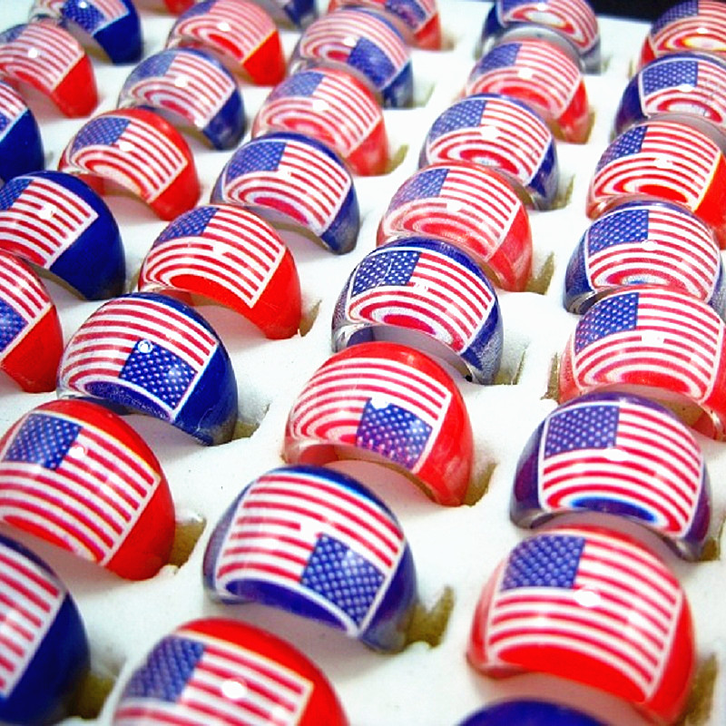 Brand New 100pcs Multi-Color Kids Resin Stars and Stripes American Flag Round Jewelry Rings wholesale lots
Brand New 100pcs Multi-Color Kids Resin Stars and Stripes American Flag Round Jewelry Rings wholesale lots