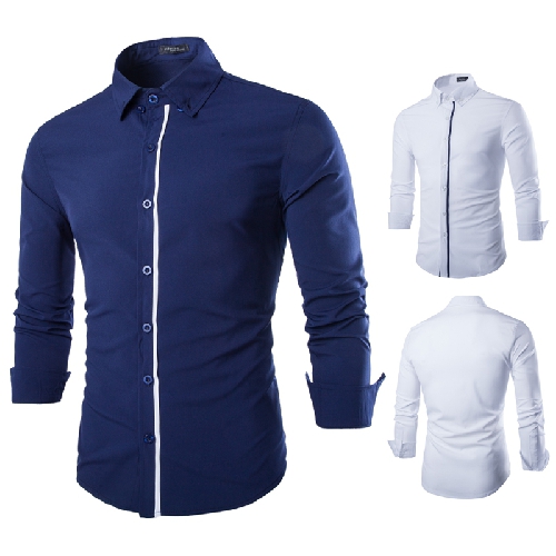 2 colours Mens casual shirt clothes Mens Shirt Stylish Casual Long-Sleeve Shirts, White
2 colours Mens casual shirt clothes Mens Shirt Stylish Casual Long-Sleeve Shirts, White