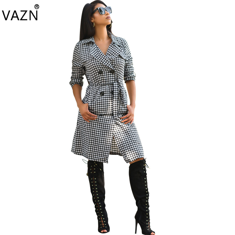 VAZN New Fashion Elegant 2018 Casual Dress Full Sleeve Mini Dress Sexy Bandage Dress D8054 q1118