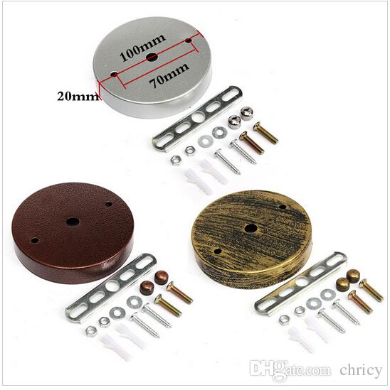 100mm/120mm Ceiling Plate Canopy Wall Sconce Mount LED Vintage Pendant Light Lamp Disc Base Round Ceiling Fixture plate