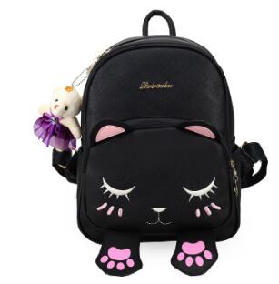 Cat Backpack Ear Women Leather Backpacks Girl School Rugzak Black Cute High Quality Pu Travel Back Pack Brand Sac Fashion casual backpack
Cat Backpack Ear Women Leather Backpacks Girl School Rugzak Black Cute High Quality Pu Travel Back Pack Brand Sac Fashion casual backpack