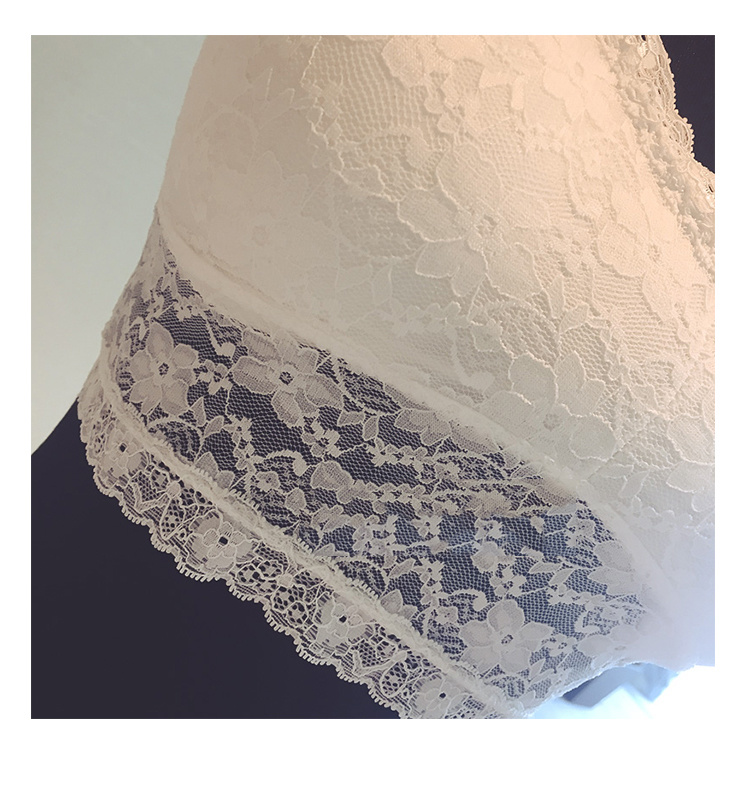 Wholesale-Women Brassiere Sexy Lace Bra Sexy Prevent Exposed Lace Wrapped Chest Lace Underwear for Females Weave Bras