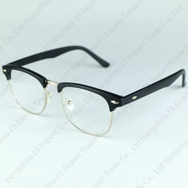 The Classical Half Rim Optical Frame Full Metal Frames With Plastic Movie Stars Favorite Fashion Eyewear No Brand Logo Glasses