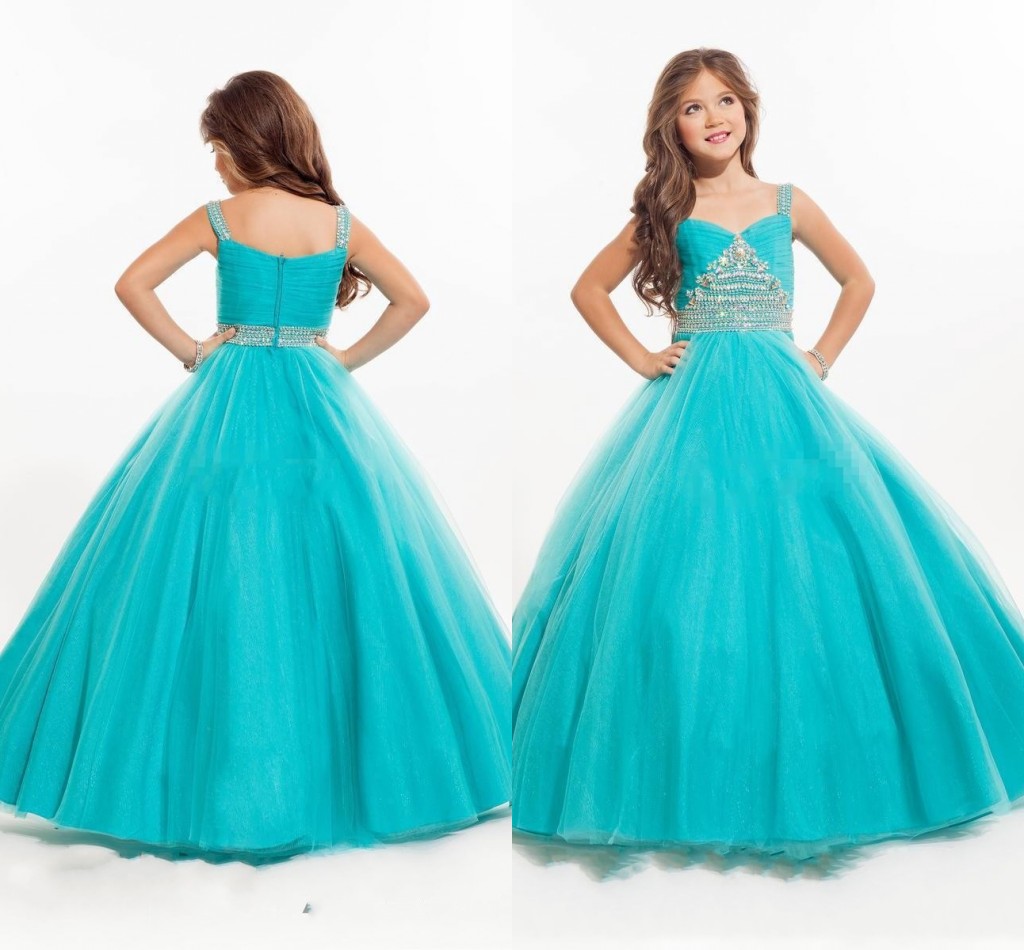 2016 New Mint Turquoise Girls Pageant Dresses Sweetheart Crystal Beaded Ball Gown Long Sweep Train Kids Girls Dress Birthday Communion Gowns, White
2016 New Mint Turquoise Girls Pageant Dresses Sweetheart Crystal Beaded Ball Gown Long Sweep Train Kids Girls Dress Birthday Communion Gowns, White