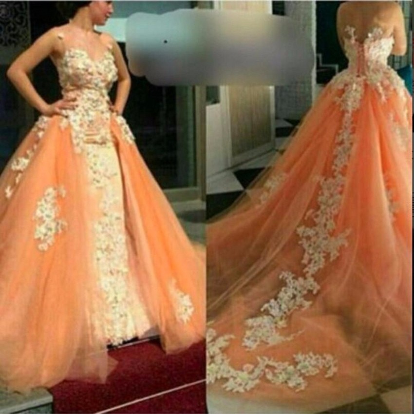 Robe de Soirre Arabic Dubai Formal Evening Dresses with iovry Lace A Line Sheer Tulle Orange Long Prom party Gowns, Champagne
Robe de Soirre Arabic Dubai Formal Evening Dresses with iovry Lace A Line Sheer Tulle Orange Long Prom party Gowns, Champagne