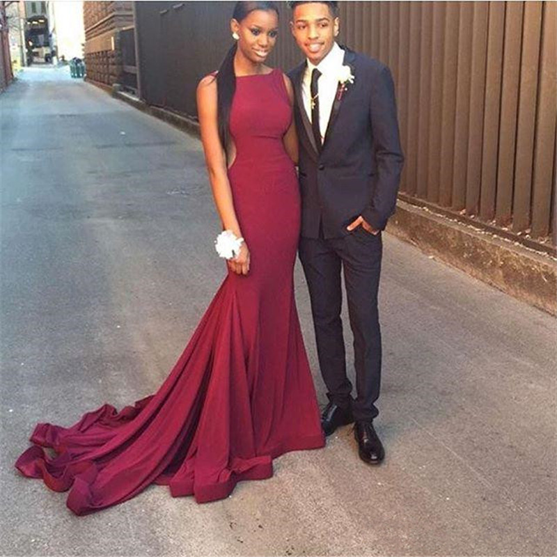 Burgundy Prom Dress… - image
