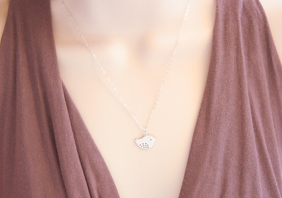 30PCS Fashion Cute Baby Bird Necklace Tiny Sparrow Necklace Small Flying Bird Necklace Little Swallow Necklaces for Women