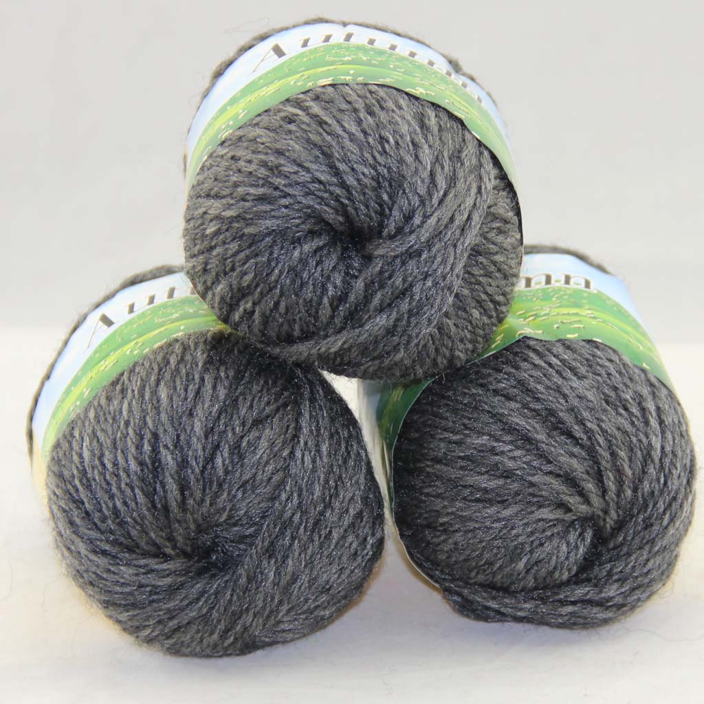 

LOT 3 Balls X 50g Chunky Thick Soft Wool Yarn Hand Knitting Charcoal 248-208-3, Multi-colored