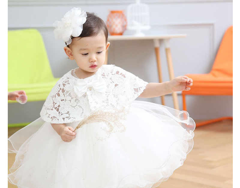 Fashion Baby Girls Lace Tutu Dresses 2016 Summer Children Sleeveless for Kids Clothing With New Party Lace Shawl Lace Princess Dress