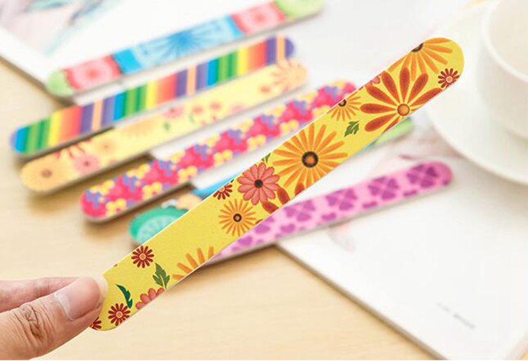 2016 High Quality Nail Files Buffer Sanding Washable Manicure Tool Nail Art Polish Sandpaper Strip Bar Set Polishing File Tool Sponge