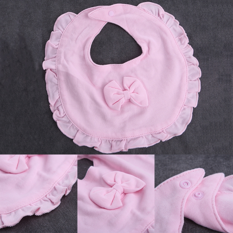 Wholesale- New Infant Kids Baby Princess Feeding Saliva Towel Bow Soft Cotton Bandana Bibs Cute Purple,Pink,Yellow Wholesale- New Infant Kids Baby Princess Feeding Saliva Towel Bow Soft Cotton Bandana Bibs Cute Purple,Pink,Yellow
