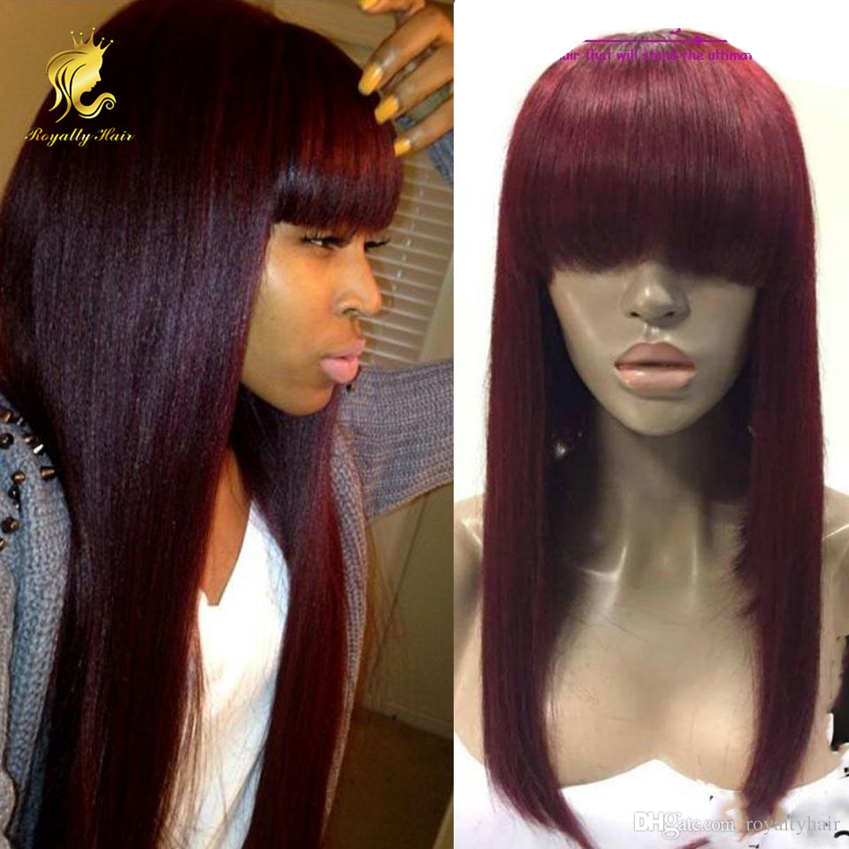 Pure 99J 13x6 Lace Front Human Hair Wigs Women Straight Burgundy Lace Front Wig Sensational Lace Tint Wigs Brazilian Hair Remy