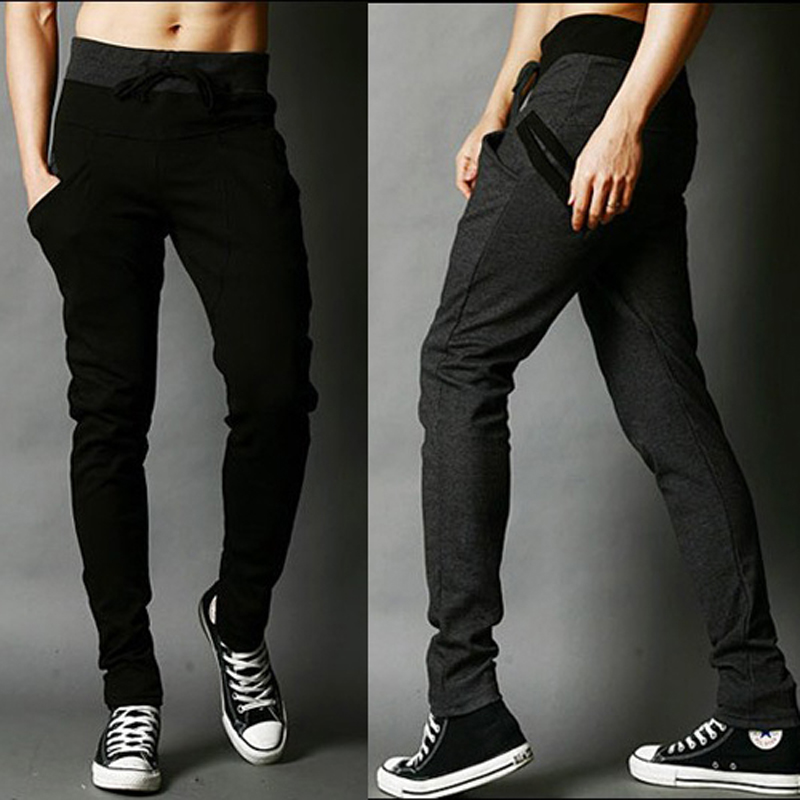 2017 New Fashion Jogger Chinos Skinny Joggers Harem Sweat Pants Men Sport Trousers B4