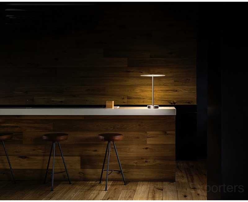 LED Modern Table Lamps Frameless Round Acrylic Nanometer Guide Plate Desk Lamp Bedroom Lamp Office Living Room Light Fitting Transparent