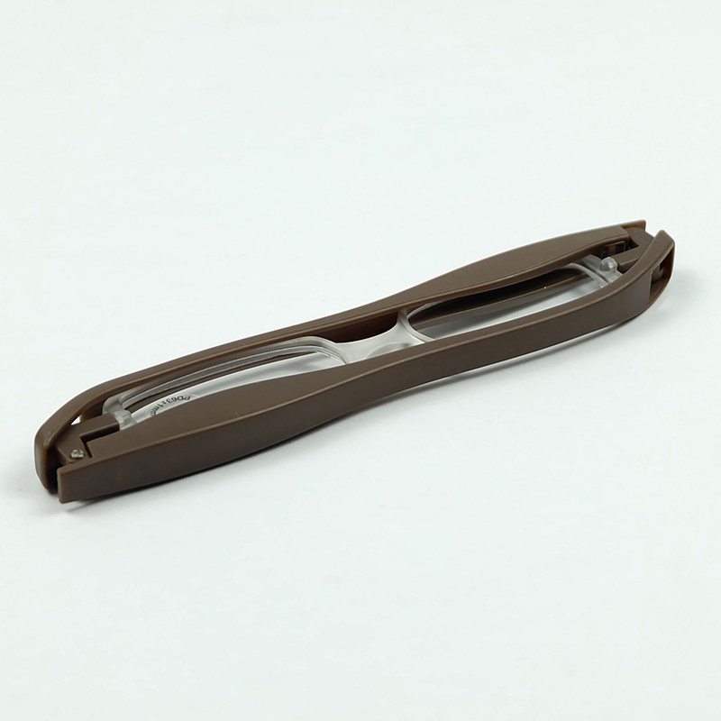 New Arrival Slot Style Legs 4 Colors Rotatable Folding Reading Glasses With Black Protective Plastic Case Wholesale