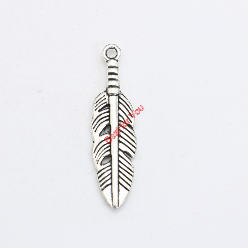 30pcs Antique Silver Plated Feather Charms Pendants Bracelet Necklace Jewelry Making Accessories DIY 30x7mm
30pcs Antique Silver Plated Feather Charms Pendants Bracelet Necklace Jewelry Making Accessories DIY 30x7mm