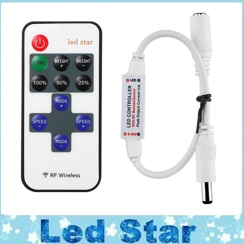 Mini RF Wireless Led Remote Controller Led Dimmer Controller For Single Color Light Strip SMD5050 SMD3528
Mini RF Wireless Led Remote Controller Led Dimmer Controller For Single Color Light Strip SMD5050 SMD3528