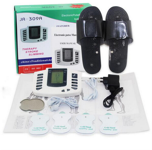 Full Body Massager Health Care Electrical Muscle Stimulator Tens Acupuncture Therapy Massage Machine 4Pcs Pads R309