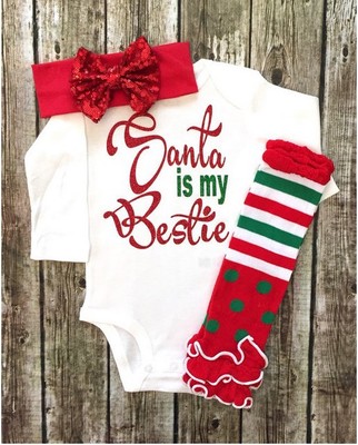 2016 Children Christmas Newborn Outfits Infant Baby Long Sleeve Cotton Rompers +Foot Straps + Bow Headbands Three Piece Sets Free Shipping, As photo
2016 Children Christmas Newborn Outfits Infant Baby Long Sleeve Cotton Rompers +Foot Straps + Bow Headbands Three Piece Sets Free Shipping, As photo