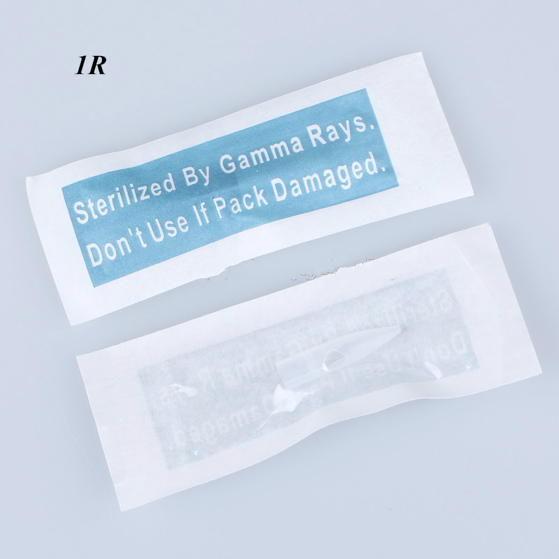 100pcs/Pack 1R Mosaic s Tips For Permanent Makeup Needle Plastic Caps Free Shipping